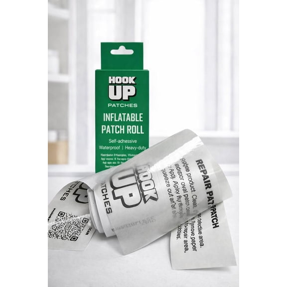 4 in x 84 in Inflatable Patch Roll  Heavy Duty Adhesive Vinyl Repair Tape for Air Mattresses, Pool Floats, Inflatables & PVC, Waterproof Flexible Patch Tape for Quick Leak Fixes