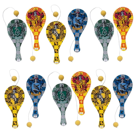 4" x 9" Harry Potter Hogwarts House Paddleball Games - 12 Pc.