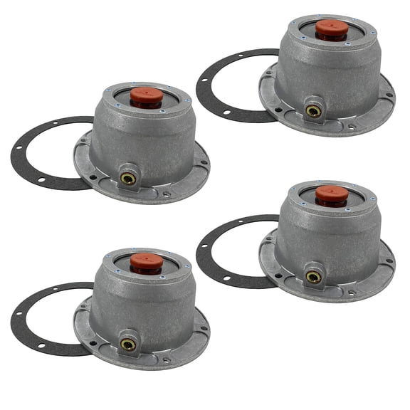Torque 4 PCS 3434195 Aluminum Hub Caps for Trailer Axle (Replaces Stemco 343-4195, SKF 1696)