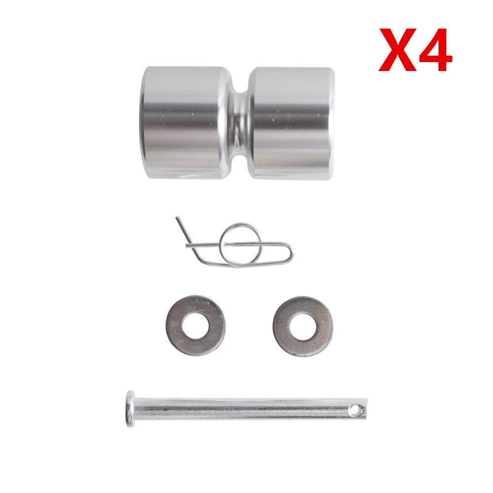 4 x Aluminum Rollers with Pins Washers Rings for Gorilla Lift Utility