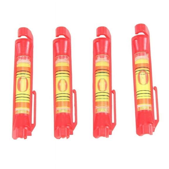 4 x Bubble Levels-Red