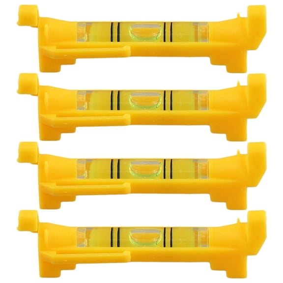 4 x Bubble Levels-Yellow