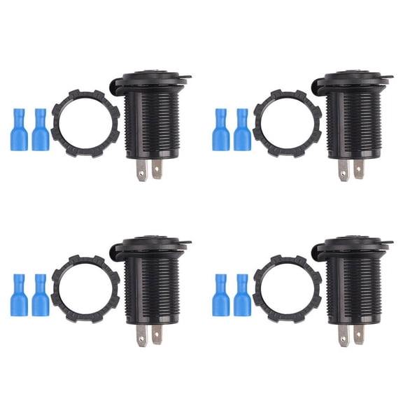 4X Waterproof 12V Car Lighter Socket USB Charger Power Adapter Outlet SM