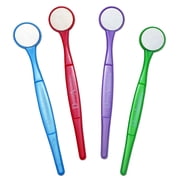 4 x Dental Mouth Mirror  Oral Dental Care 1 of Each Colour