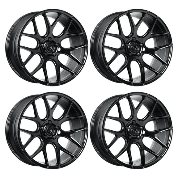 Dolce Monza 20X10 5X114.3 +40mm Gloss Black Wheel 20" Inch Rim New [SET OF 4]