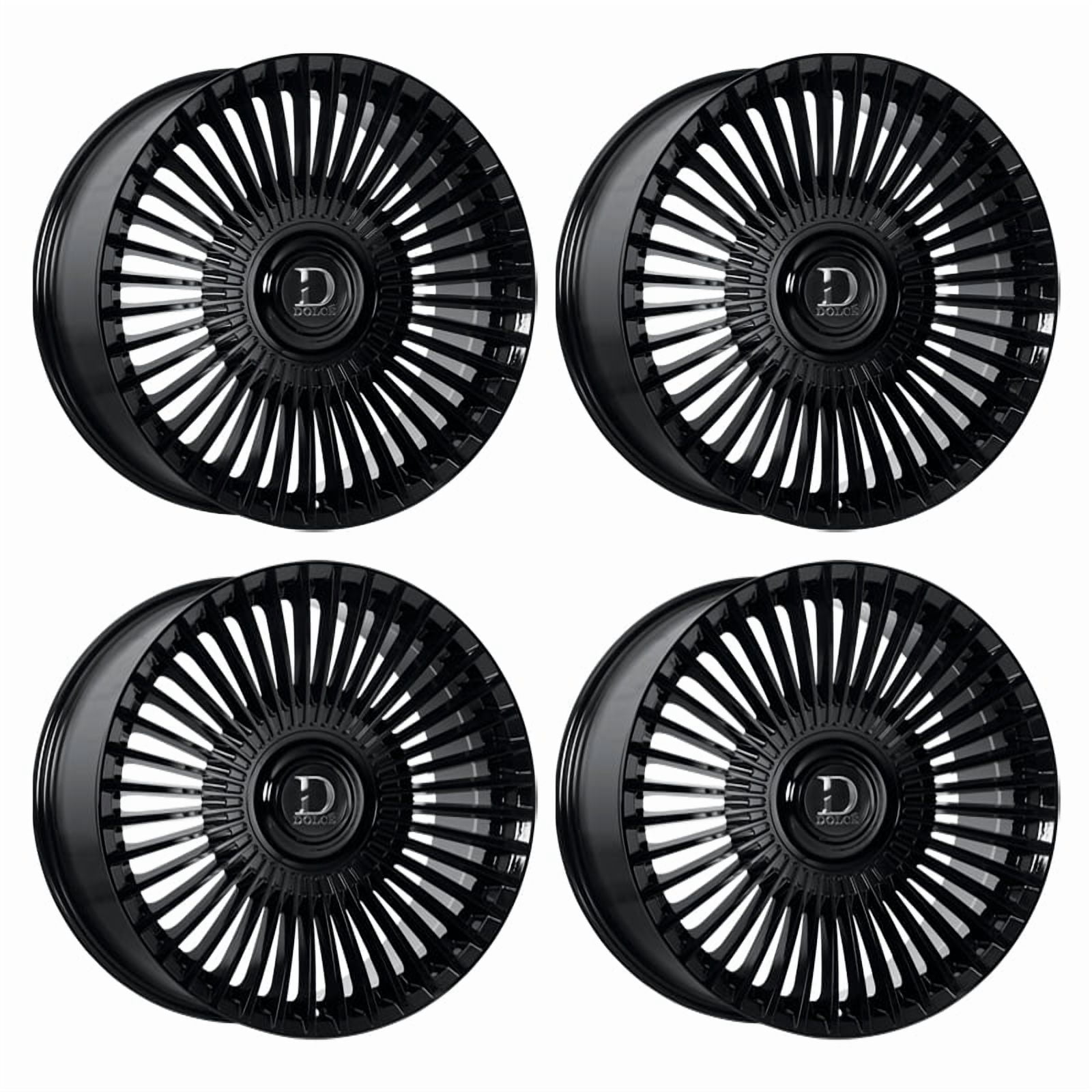 Dolce Luxury Trento 22X9 5X112/120 +30mm Glossy Black 22