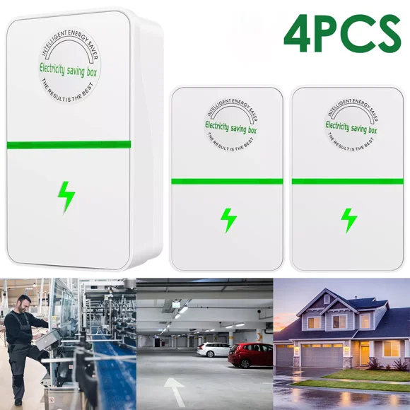 4 x Energy Saving Device New Elon Musk 90V-250V Stop-Watt Energy Saver Household