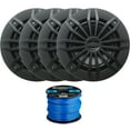 thumbnail image 1 of 4 x EnrockMarine EM270B 6.5" 2-Way 180-Watt Marine Loudspeakers (Black), Enrock Marine-Grade 50Ft. 16-Gauge Tinned Speaker Wire, 1 of 3
