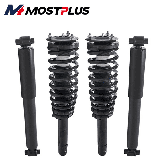 MOSTPLUS 4PCS Front & Rear Strut Shock Absorbers for 2010 -2012 Ford Fusion Mercury Milan
