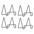 thumbnail image 1 of 4 x Geometric Easel Plate Display Stand Picture Black Small, 1 of 10