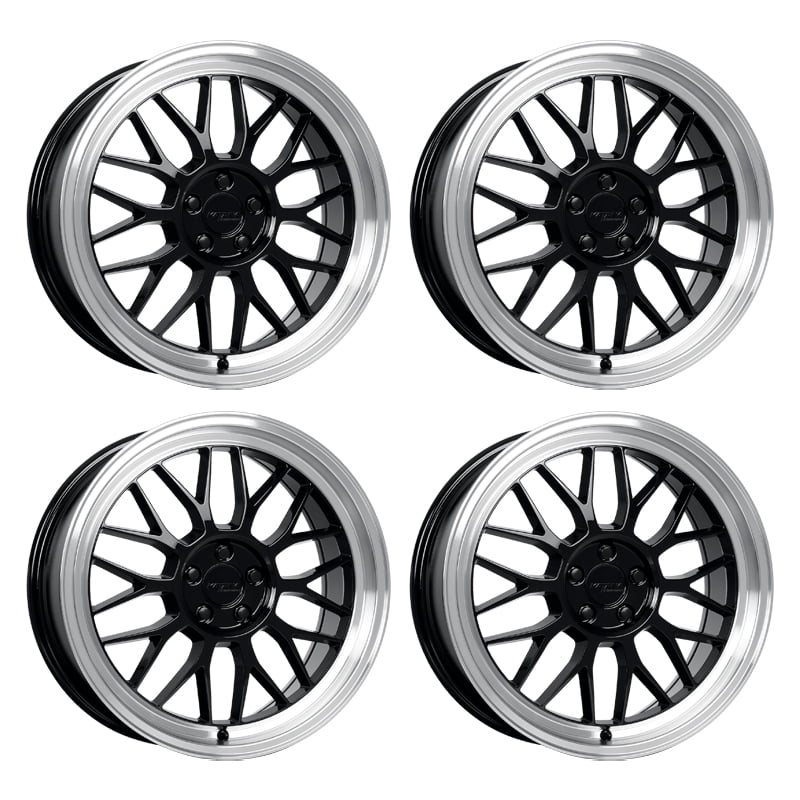 4 x Katana KR06 Gloss Black Wheels 5x100 18x8 +40et Racing Performance ...