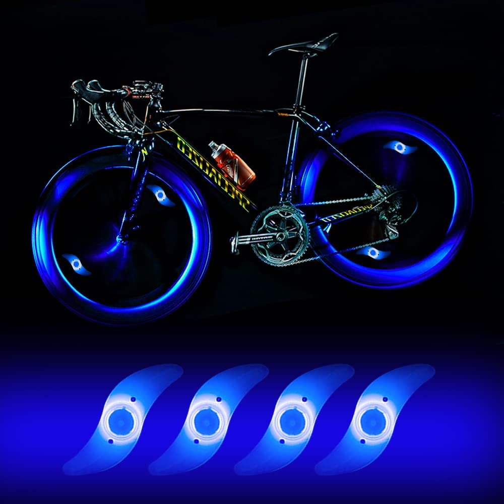 4 x LED Bike Wheel Light, Waterproof LED Bike Wheel Light with 3