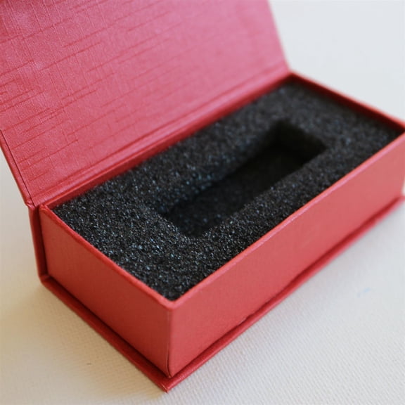 4 x Magnetic USB Presentation Gift Boxes, Ruby Red, flash drives, removable drives, Wedding USB Box, Wedding Presentation Gift Box
