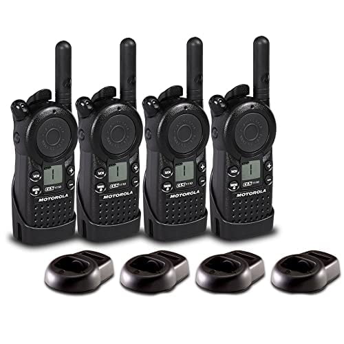 4 x Motorola CLS1110 UHF 1W 1-Channel 2-Way Radio (CLS1110) - 4 Pack Bundle