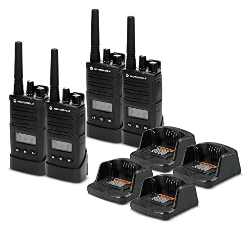 4 x Motorola RMU2080d On-Site 2-Way Business Radio with Display (RMU2080D) - 4 Pack Bundle