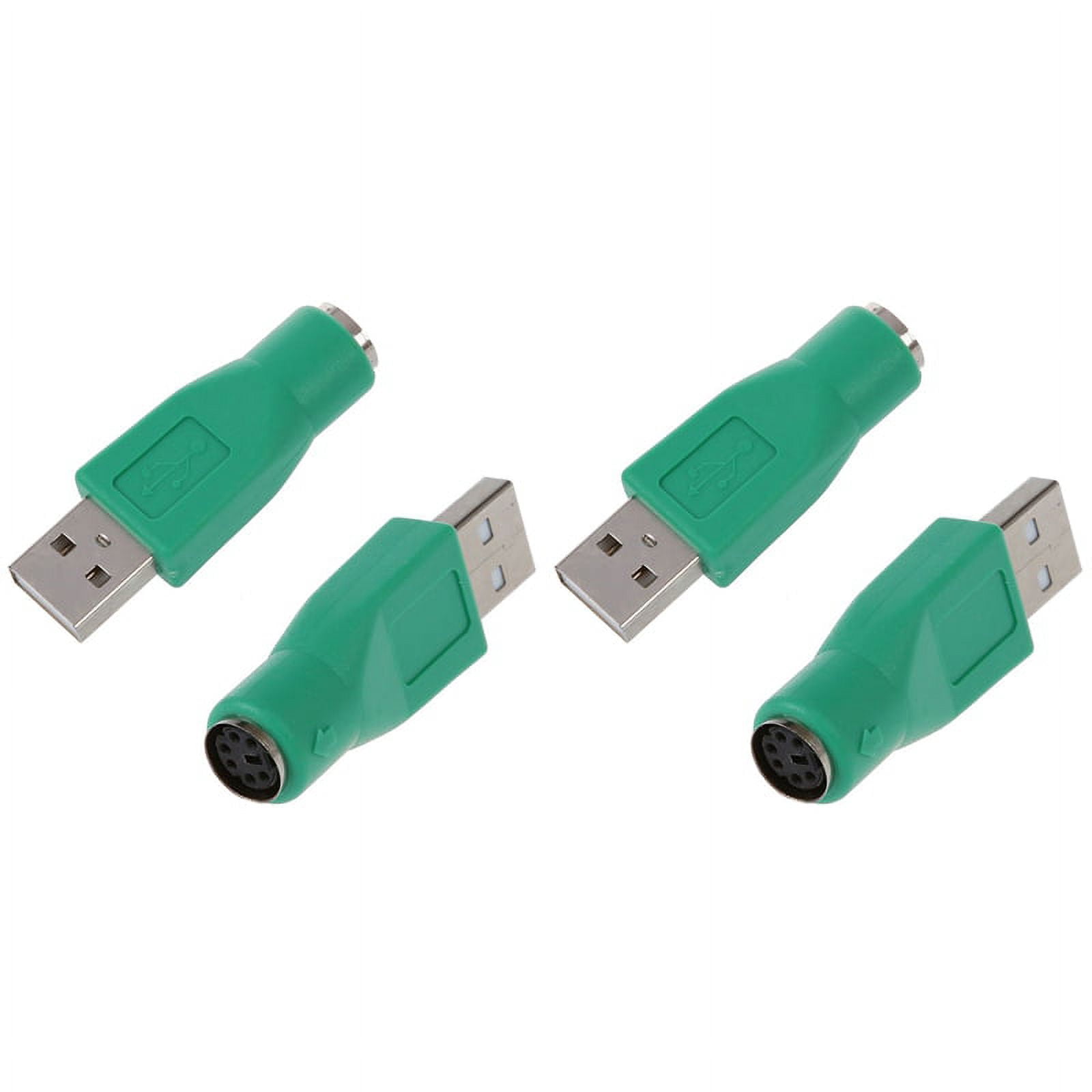 4 x PS/2 Female to USB Male Adapter Converter for Keyboard Mouse,4 x ...