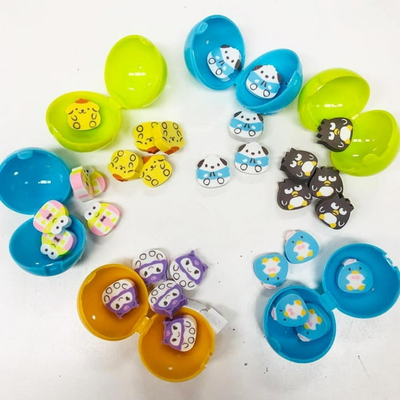 4 x Sanrio Eraser Surprise Capsules Japanese Stationery (Random)
