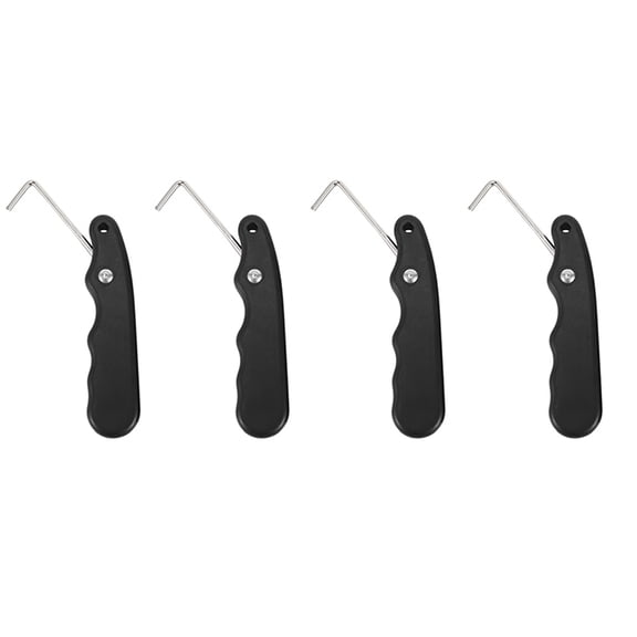 4X Universal Practical for Figure Roller with Extended Hook Ice Hockey Puller Handle Skate Lace Tightener