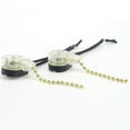 thumbnail image 1 of 4 x Switches, Showroom Home Ceiling Fan Wall Light Pull Rope Switch Chain Cord Controller, 1 of 8