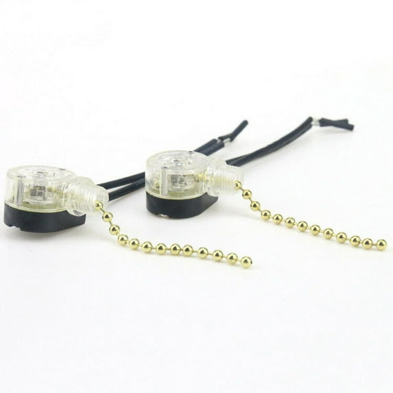 4 x Switches, Showroom Home Ceiling Fan Wall Light Pull Rope Switch Chain Cord Controller