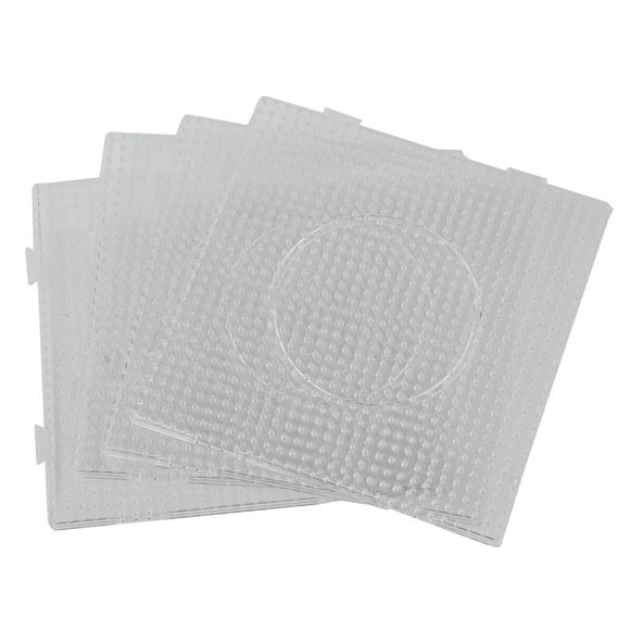 4 x Transparent Pegboards for Perler Beads-Transparent