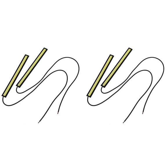 4 x WATERPROOF LED 12V STRIP DAYTIME RUNNING LIGHT DRL CAR FOG DAY DRIVING LAMP