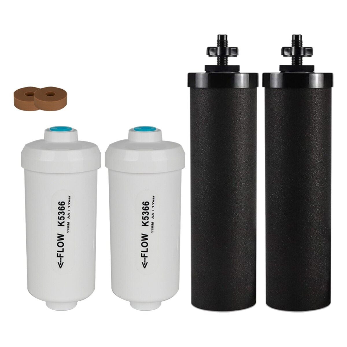 4 x Water Filter Replacement for Berkey BB9-2 Black Filters & PF-2 Filters US