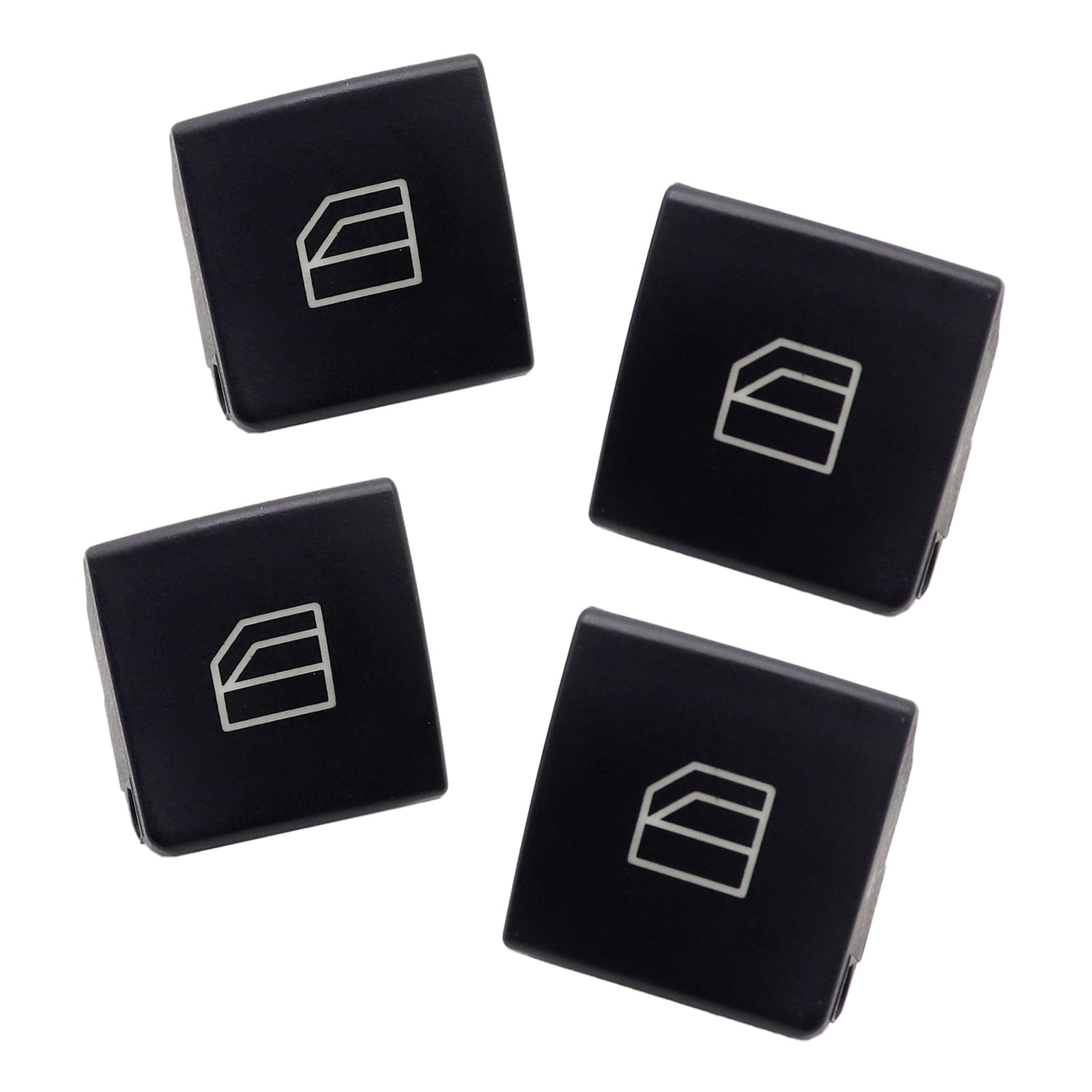 Window Controller Control Cap 4 x Window Switch Button Cap Compatible with Mercedes C E W204 S204 ...