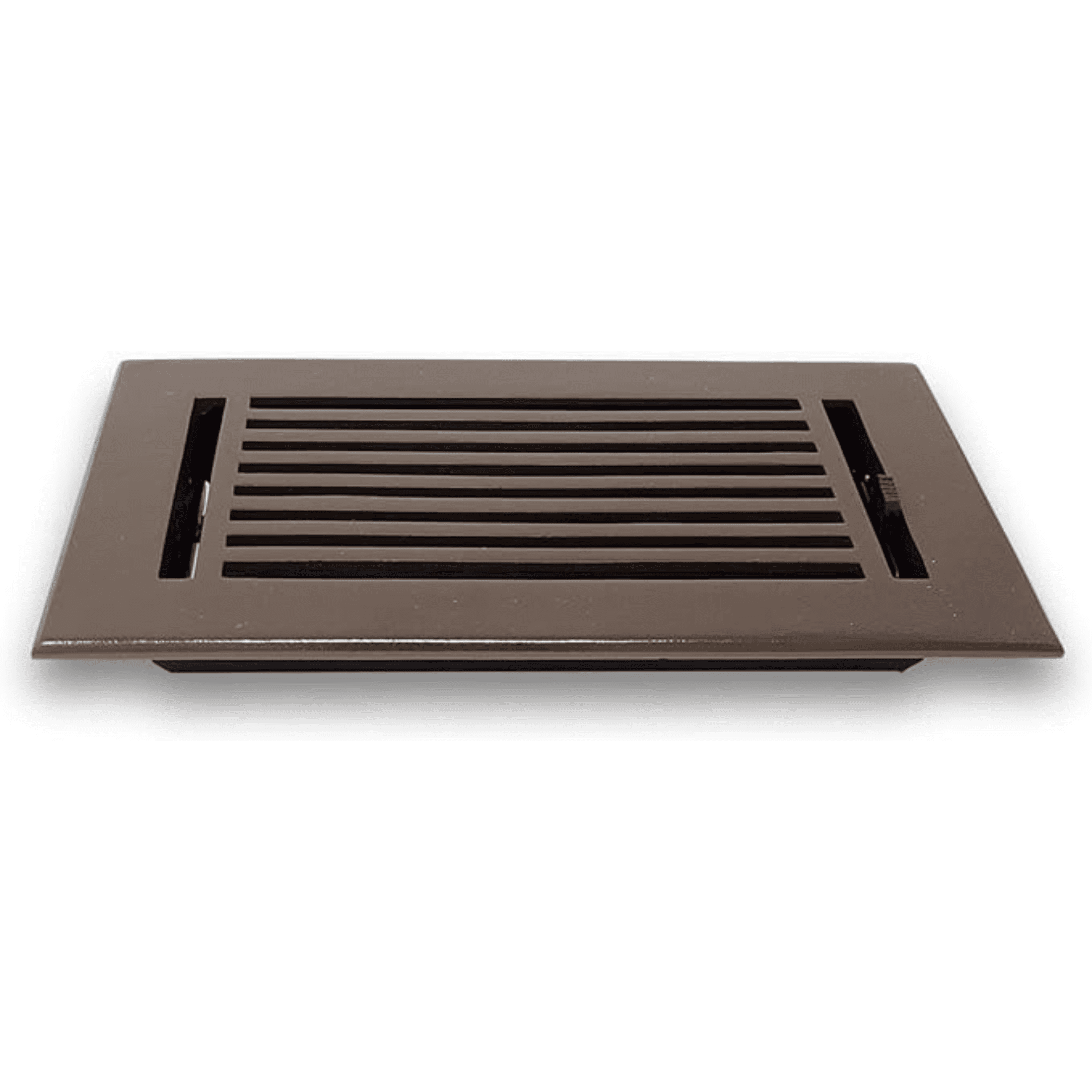 4"x10" (Duct Opening) Cast Aluminum All Metal | 5 MM Thick | Vent Cover Register by Caststo, Overall (6"x12") Heavy Duty vent-Express, For Floor, Ceiling, Wall | (Brown)