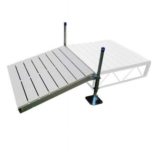 4'x4' Truss Frame Shore Ramp Kit, Alum Deck (Gray) - Walmart.com