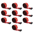 thumbnail image 1 of 4"x40' Heavy Duty Winch Straps with Flat Hook WLL# 5400 LBS - 10 Pack Flatbed Tie Down Truck Straps - 4 Inch Cargo Control for Flatbed Truck Utility Trailer (Red), 1 of 9