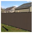 thumbnail image 1 of 4'x52' Privacy Fence Screen Windscreen with Copper Grommets, Fit for Fence and Residential Garden Outdoor 90% UV Blockage, Cable Zip Ties Included (Brown), 1 of 1
