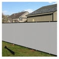 thumbnail image 1 of 4'x54' Privacy Fence Screen Windscreen with Copper Grommets, Fit for Fence and Residential Garden Outdoor 90% UV Blockage, Cable Zip Ties Included (Gray), 1 of 1