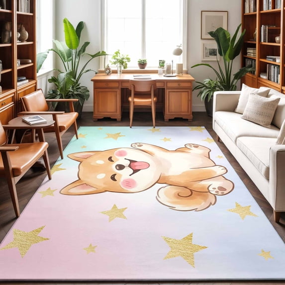 4'x6' Area Rugs, Japanese Style Indoor Outdoor Area Rug for Living Room ...