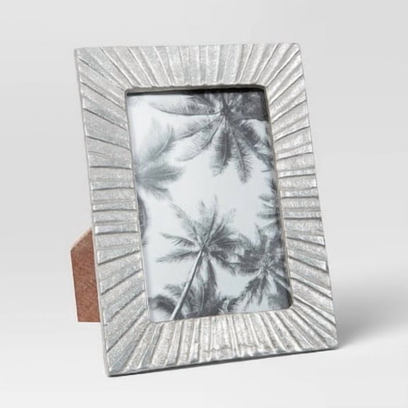 4"x6" Cast Aluminum Texture Metal Table Frame
