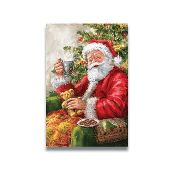 4"x6" Holiday Greeting Cards with Envelopes - Santa Design