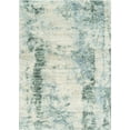 thumbnail image 1 of 4'x6' Ivory Blue Machine Woven Abstract  Indoor Area Rug, 1 of 5