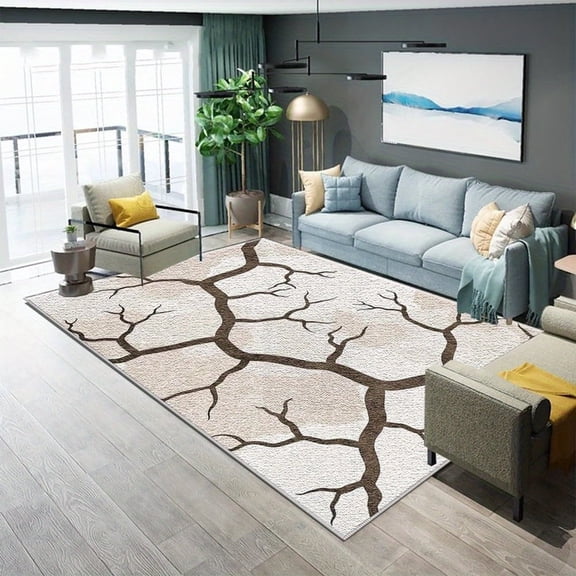 4'x6' Small Carpet Non Slip Carpet Pad Area Rug Oriental Area Rug Retro Area Rug