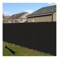 thumbnail image 1 of 4'x63' Privacy Fence Screen Windscreen with Copper Grommets, Fit for Fence and Residential Garden Outdoor 90% UV Blockage, Cable Zip Ties Included (Black), 1 of 1