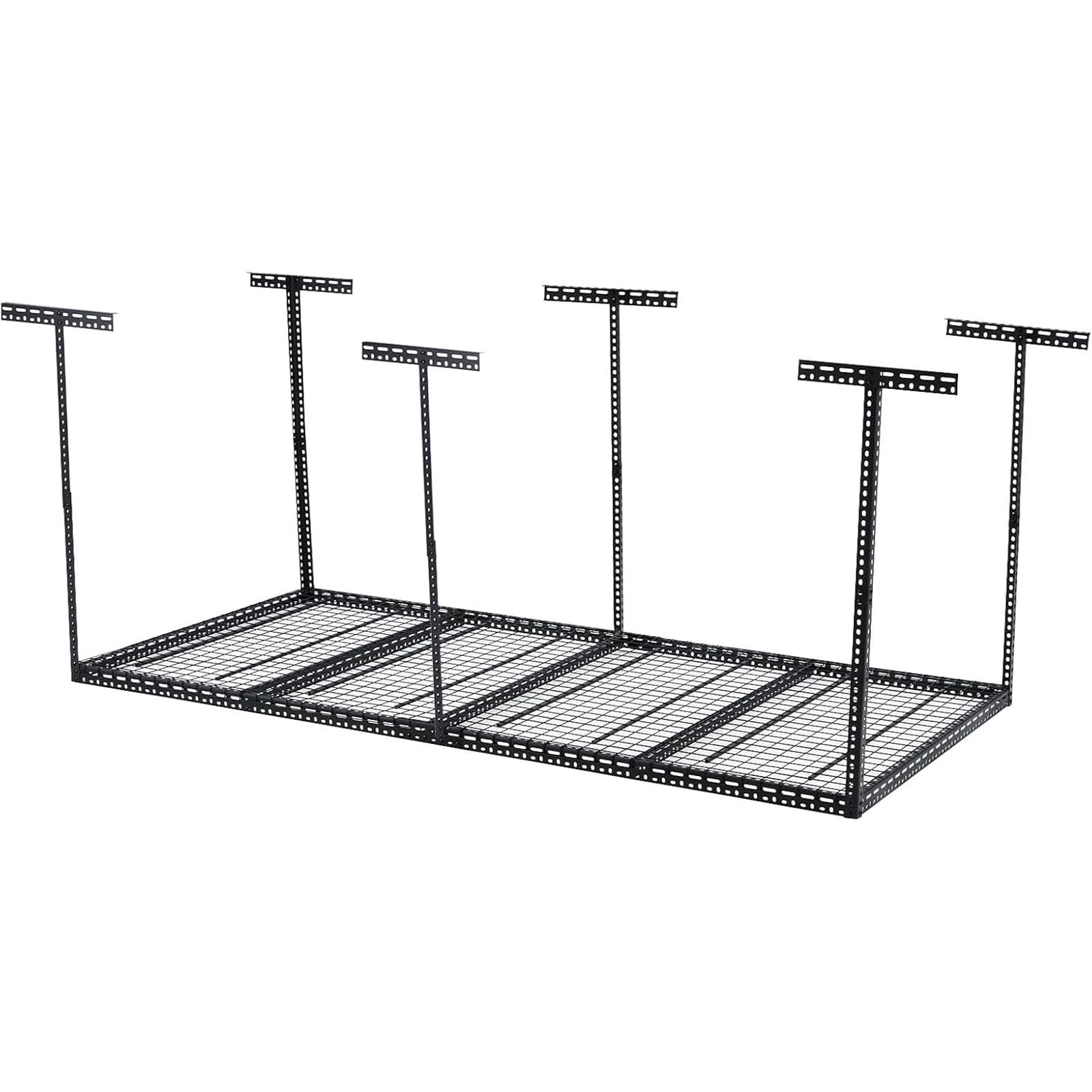 4'x8' Overhead Garage Storage Rack, 660lb Loading Weight Steel Ceiling ...