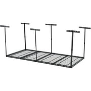 4'x8' Overhead Garage Storage Rack, 660lb Loading Weight Steel Ceiling Shelves, Height Adjustable 22"-40", Space-Saving Storage System for Attic, Basement, Shed, 94.48"x47.24"