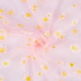 thumbnail image 1 of 4 yards Daisy Flower Print Fabric 59inch Wide Pink Polyester Tulle Lace Ribbon for Wedding Dress Skirt DIY Sewing Decorations Craft Supplies 0.2mm Thick, 1 of 6