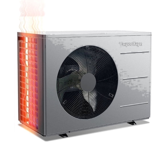 40,000 BTU Electric Pool Heater, Suitable for Above Ground Pool Heaters, 12,000 Gallon Pool Heat Pump, WiFi Timer, Heating and Cooling Pool Water Heater, 240V 60Hz