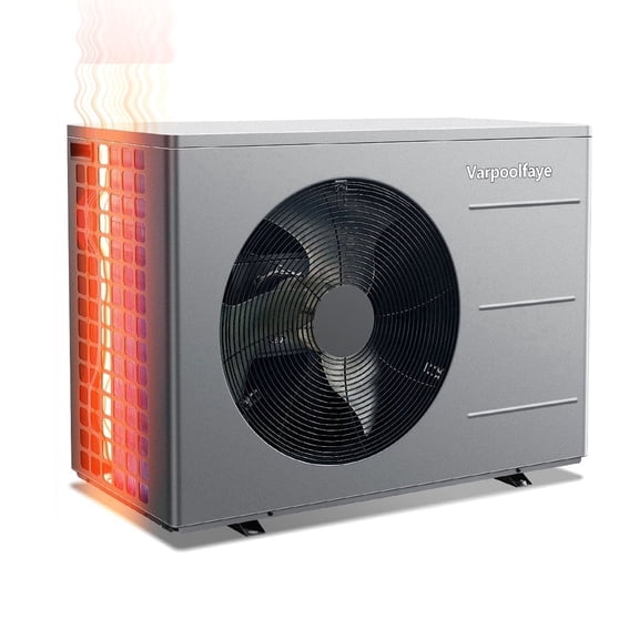 40,000 BTU Electric Pool Heater, Suitable for Above Ground Pool Heaters, 12,000 Gallon Pool Heat Pump, WiFi Timer, Heating and Cooling Pool Water Heater, 240V 60Hz