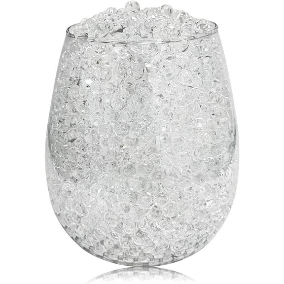 40,000 Clear Water Beads for Vases, Transparent Water Gel Beads Vase Filler for Floating Pearls, Floating Candle Making, Wedding Centerpiece Table Decorations Floral Arrangement