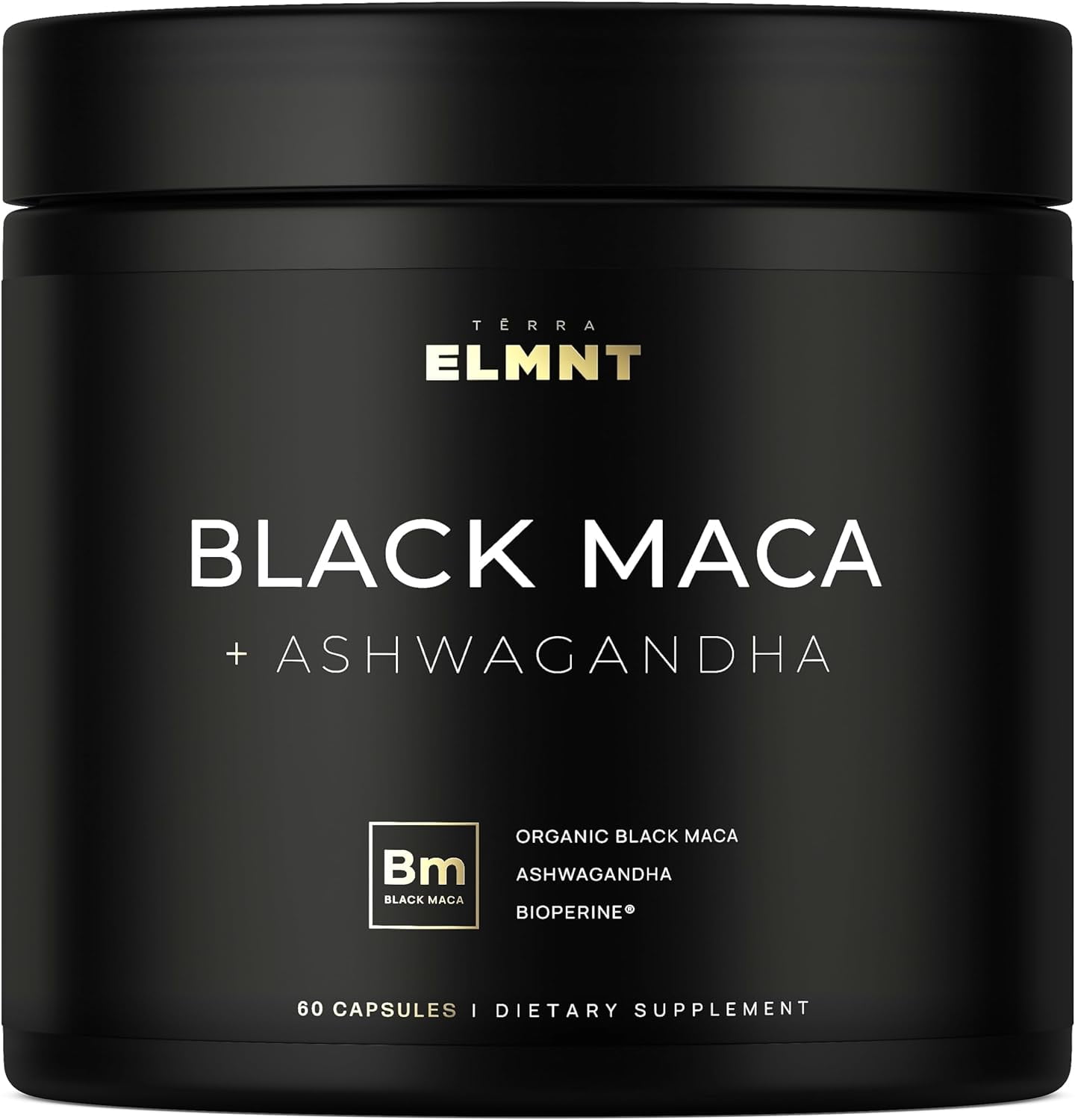 40,000mg 40:1 Organic Black Maca Root for Men + Ashwagandha, 100% Pure Peruvian Maca Powder Capsules