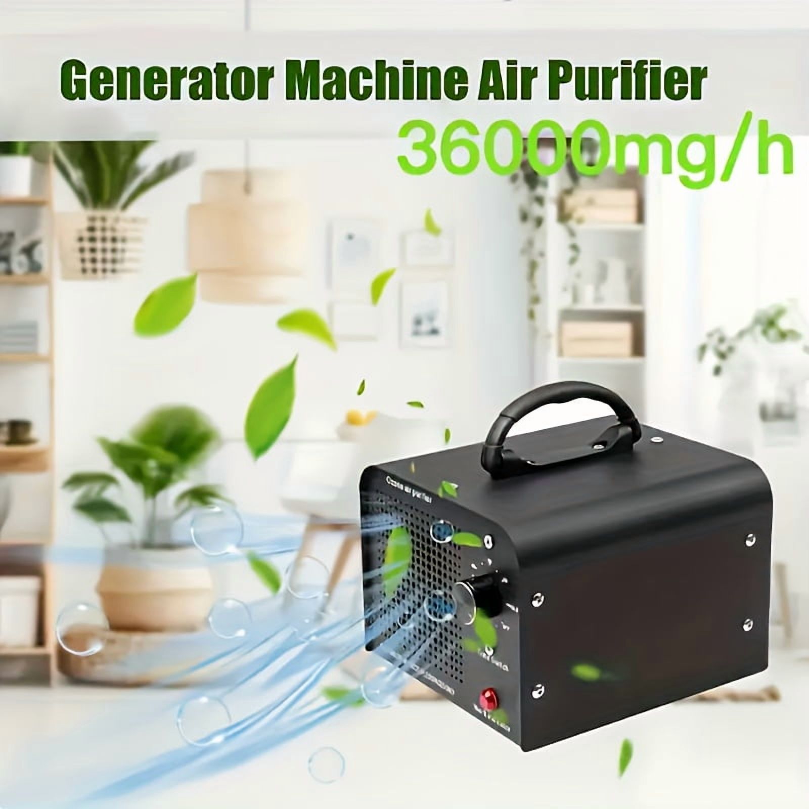 40, 000mg/h Ozone Generator, Commercial Ozone Machine Odor Removal, High Capacity O3 Ionizer  Deodorizer, for Home/Bedroom, Smoke, Pet, And Paint Odor Removal, Timer Function