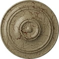 thumbnail image 1 of 40 1/4"OD x 3 1/8"P Small Classic Ceiling Medallion (Fits Canopies up to 10"), Hand-Painted Gobi Desert Crackle, 1 of 6