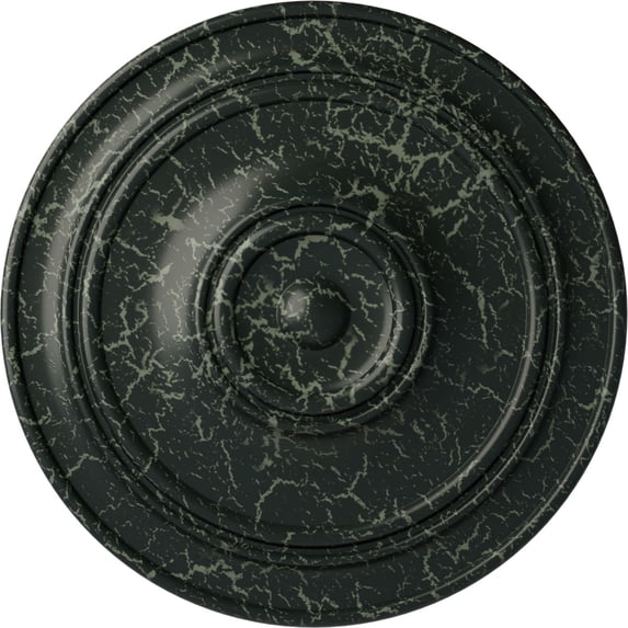 40 1/4"OD x 3 1/8"P Small Classic Ceiling Medallion (Fits Canopies up to 10"), Hand-Painted Painted Turtle Crackle