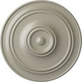 thumbnail image 1 of 40 1/4"OD x 3 1/8"P Small Classic Ceiling Medallion (Fits Canopies up to 10"), Hand-Painted Pearl White, 1 of 6